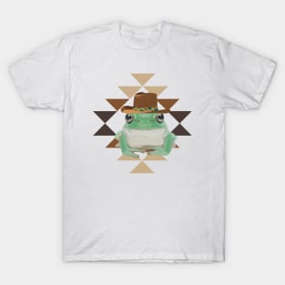 Western Cute Cowboy Frog T-Shirt